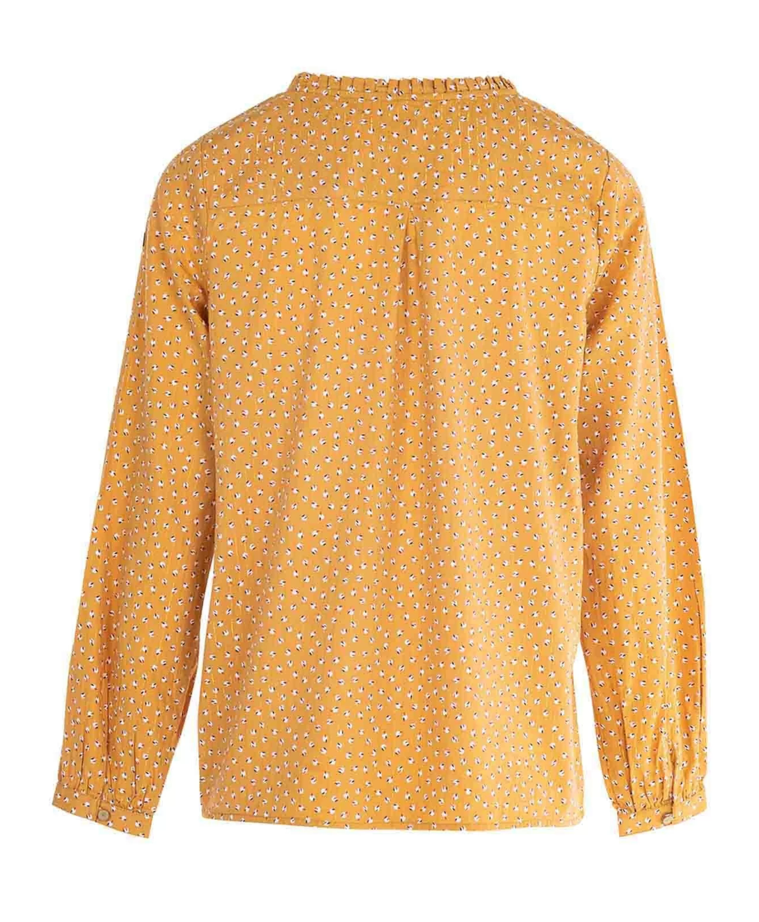 BLOUSE ML IMPRIME JAUNE BALDORE*Terre de Marins Online