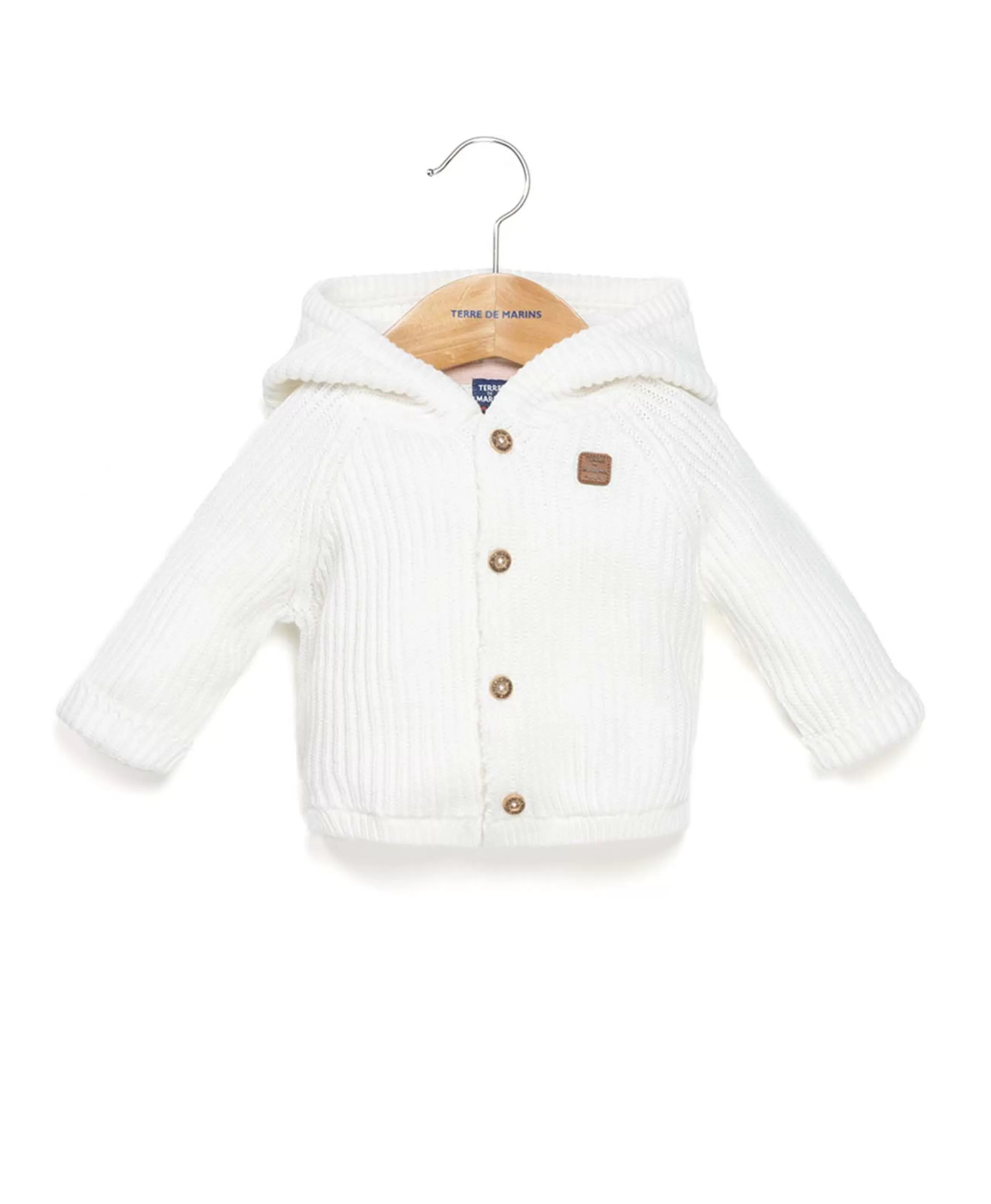 CARDIGAN TRICOT NATUREL MYLEZIO*Terre de Marins Outlet