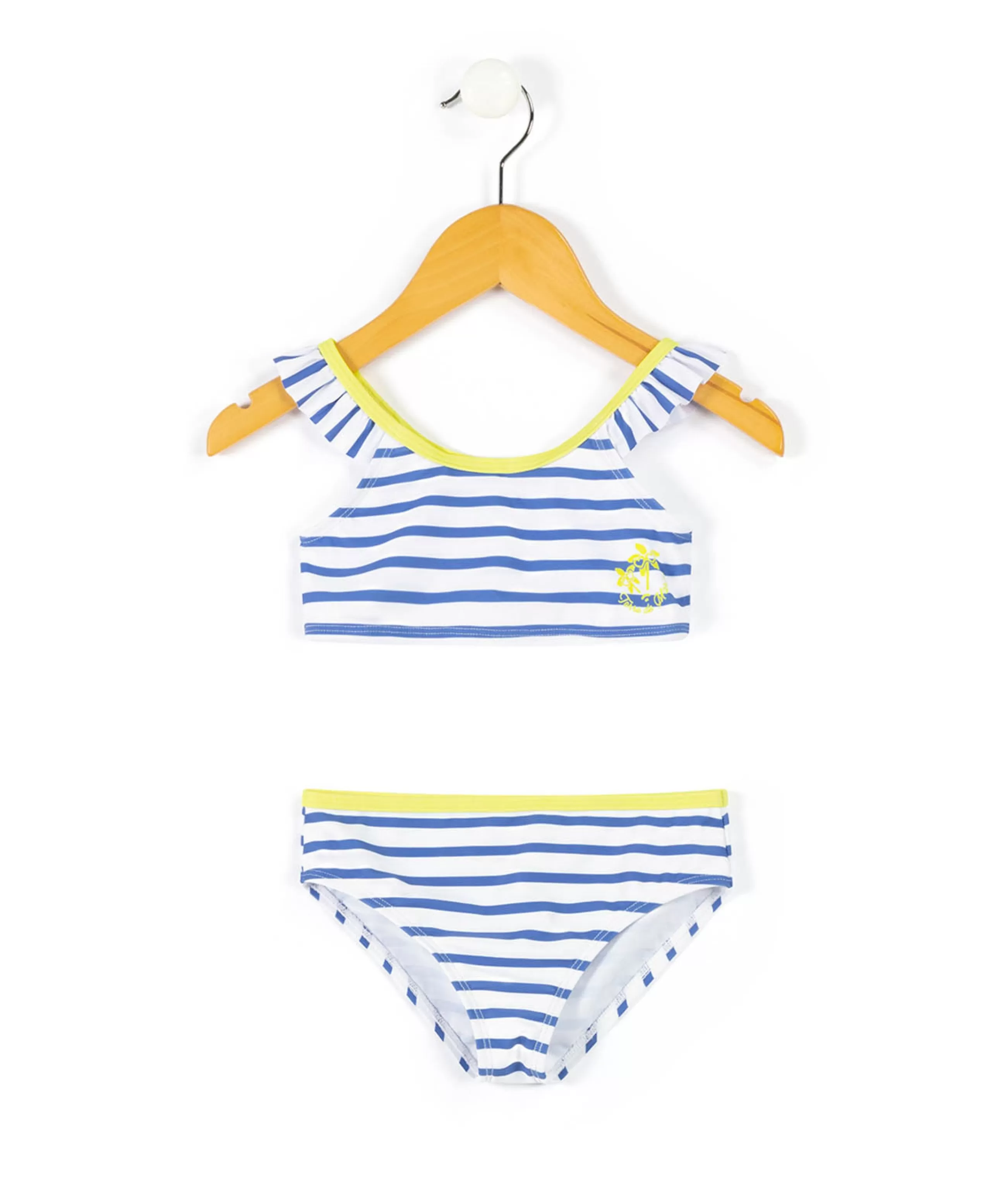 MAILLOT DE BAIN FOND BLANC RAYE BLEU YBOAT*Terre de Marins Clearance