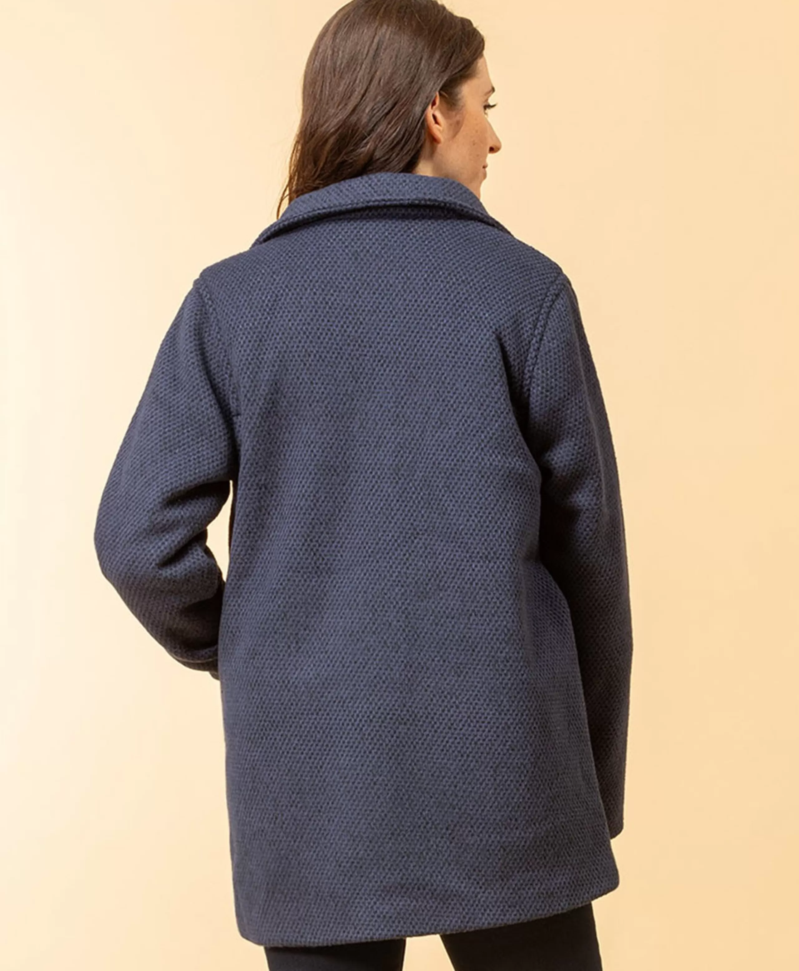 MANTEAU INDIGO XALAM*Terre de Marins Cheap