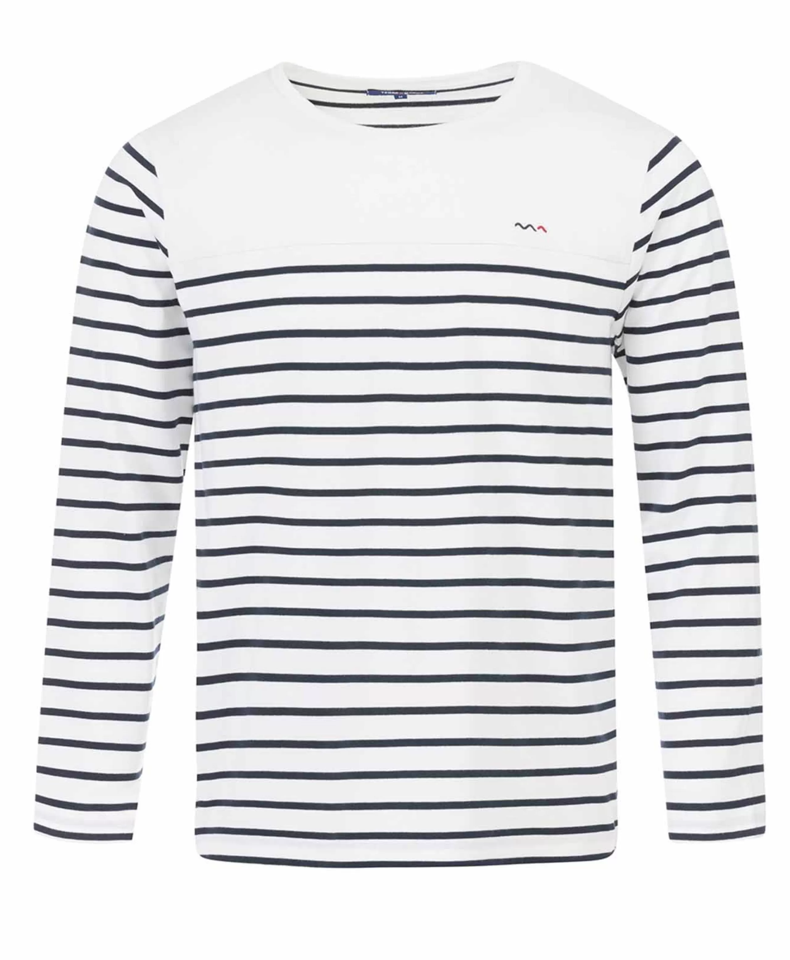 MARINIERE ML FOND BLANC OPT RAYE MARINE CALUNQUE*Terre de Marins Best