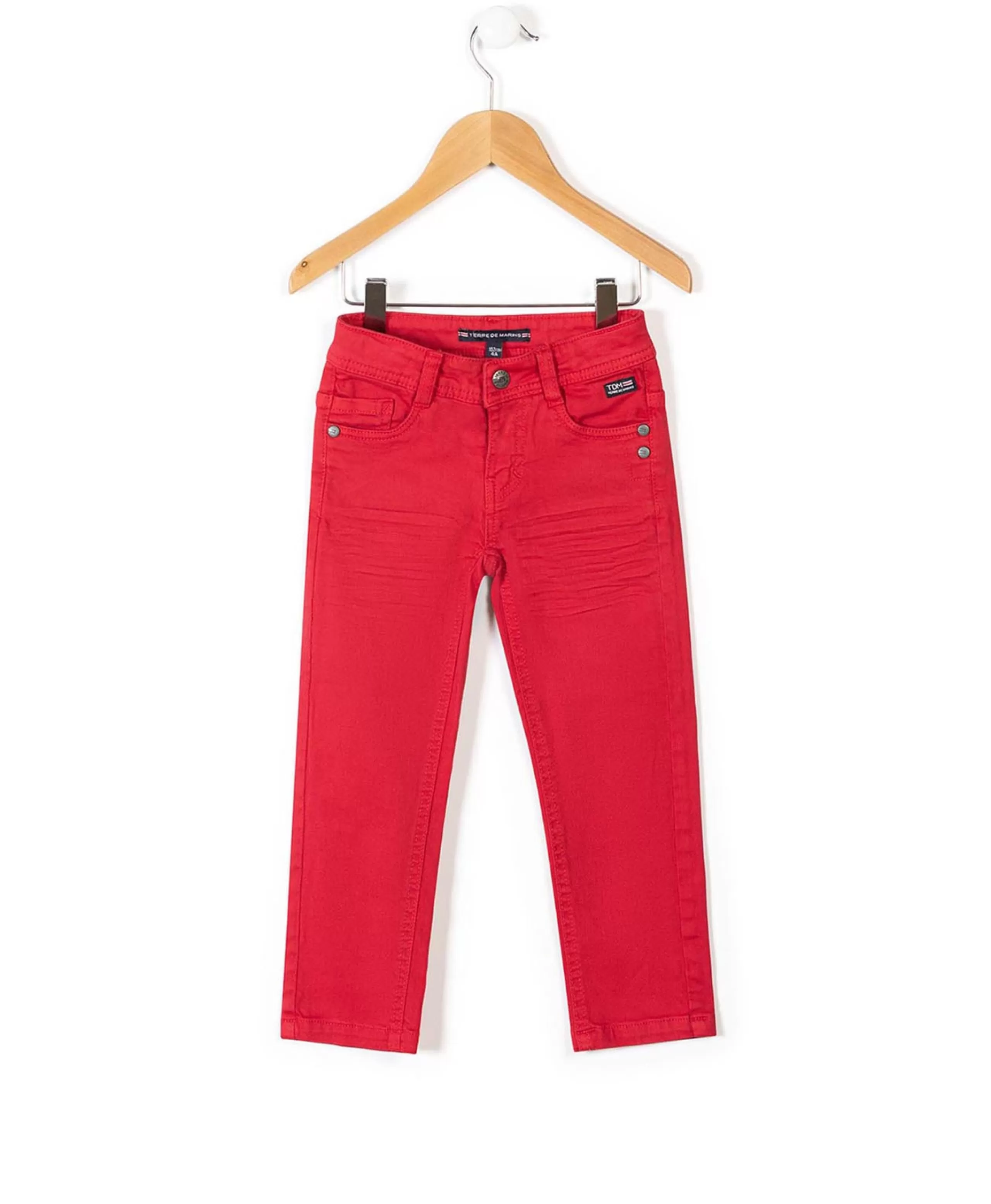 PANTALON ROUGE RUBIS DAUMO*Terre de Marins Cheap