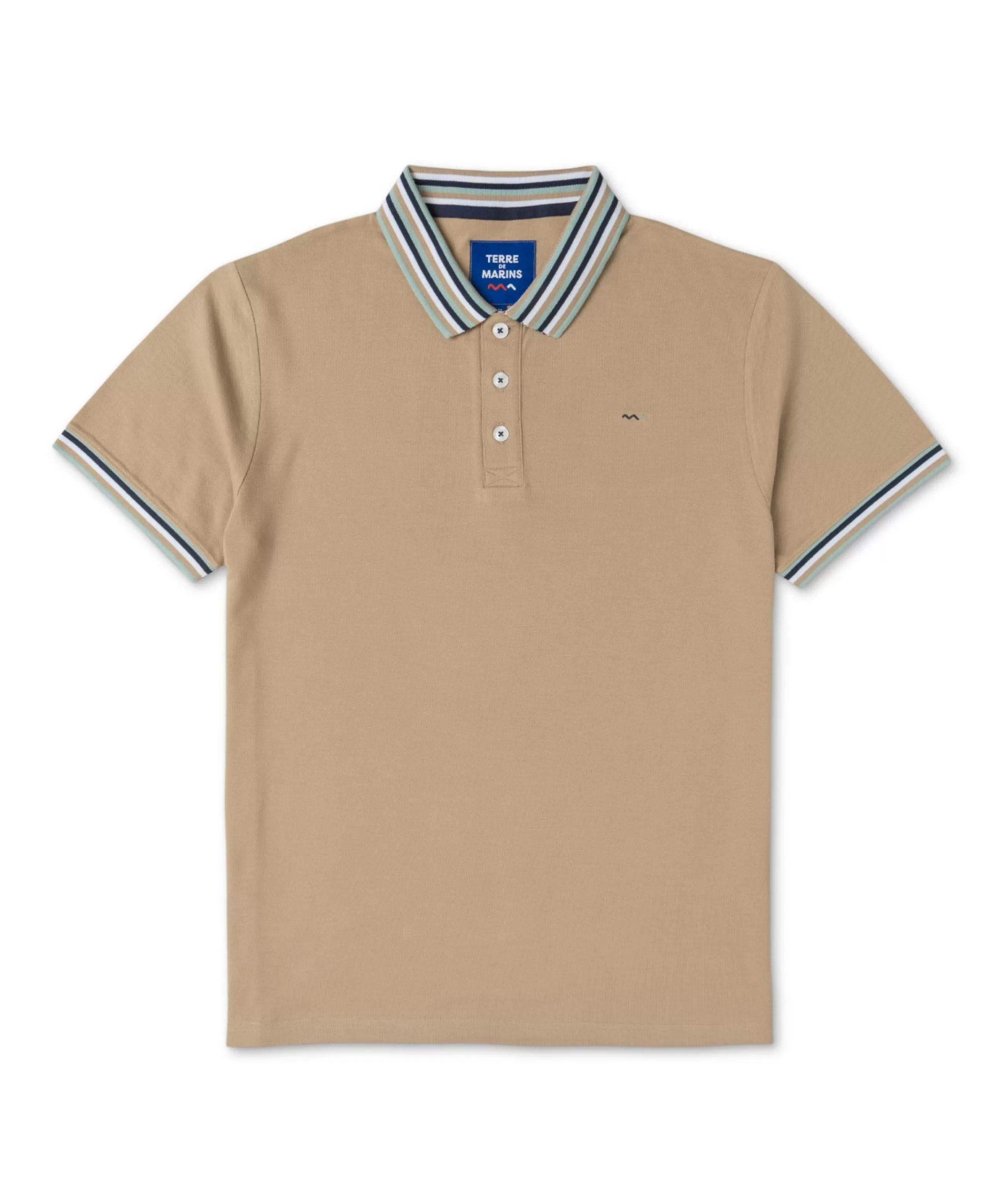 POLO MC BEIGE CABYST*Terre de Marins Cheap