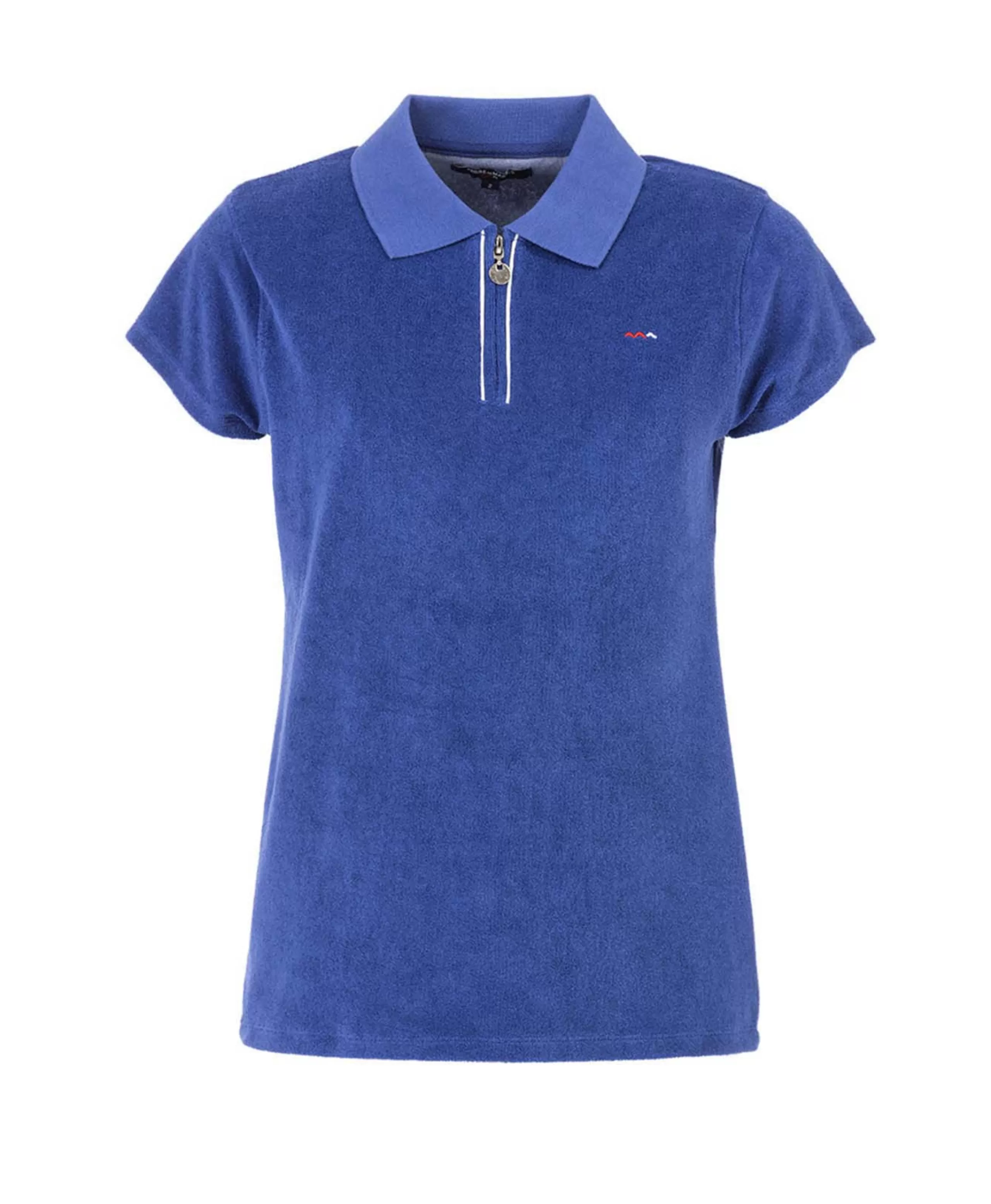 POLO MC BLEU OUTREMER CHINE CYANO*Terre de Marins Online