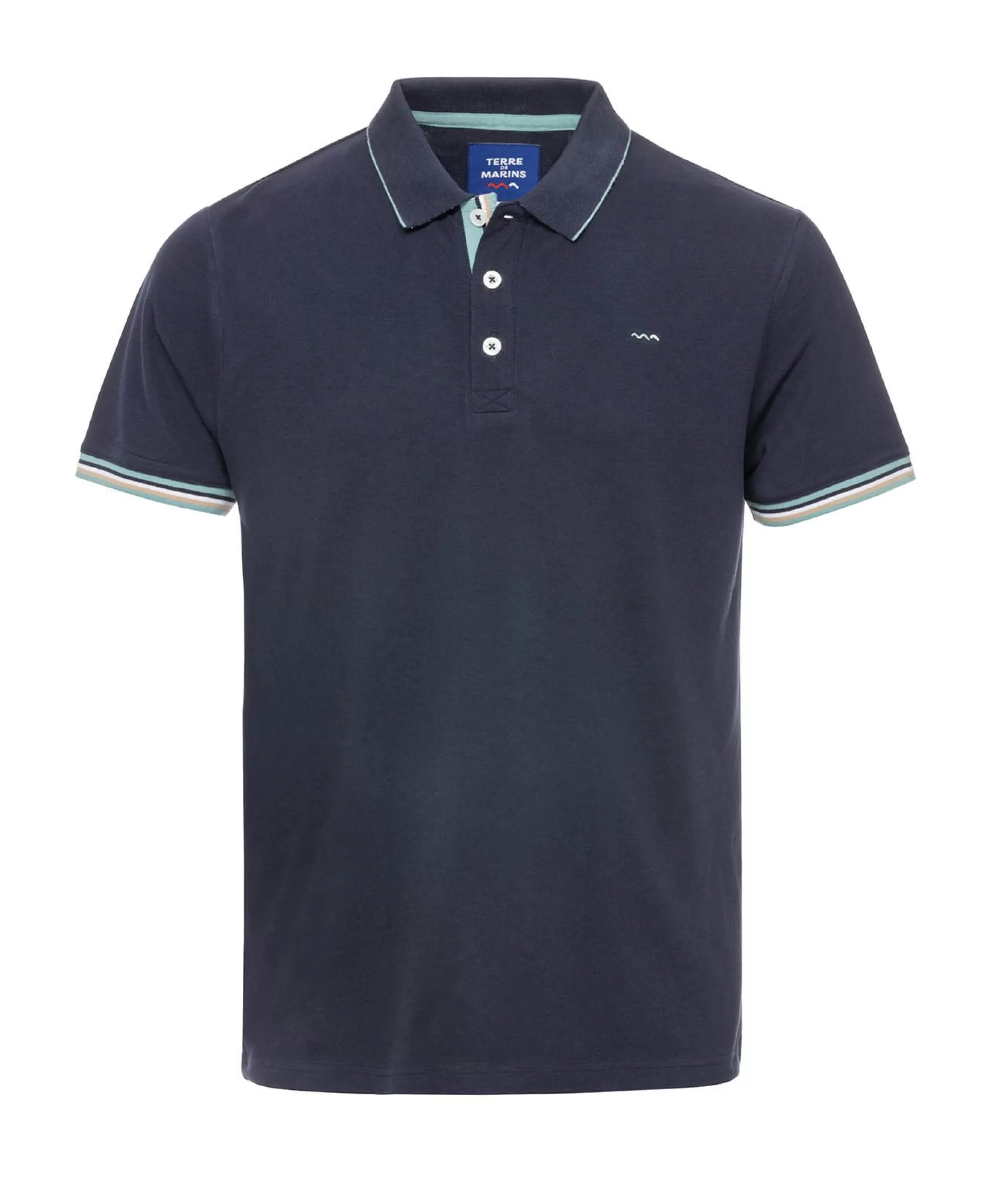 POLO MC INDIGO CABYST*Terre de Marins Online