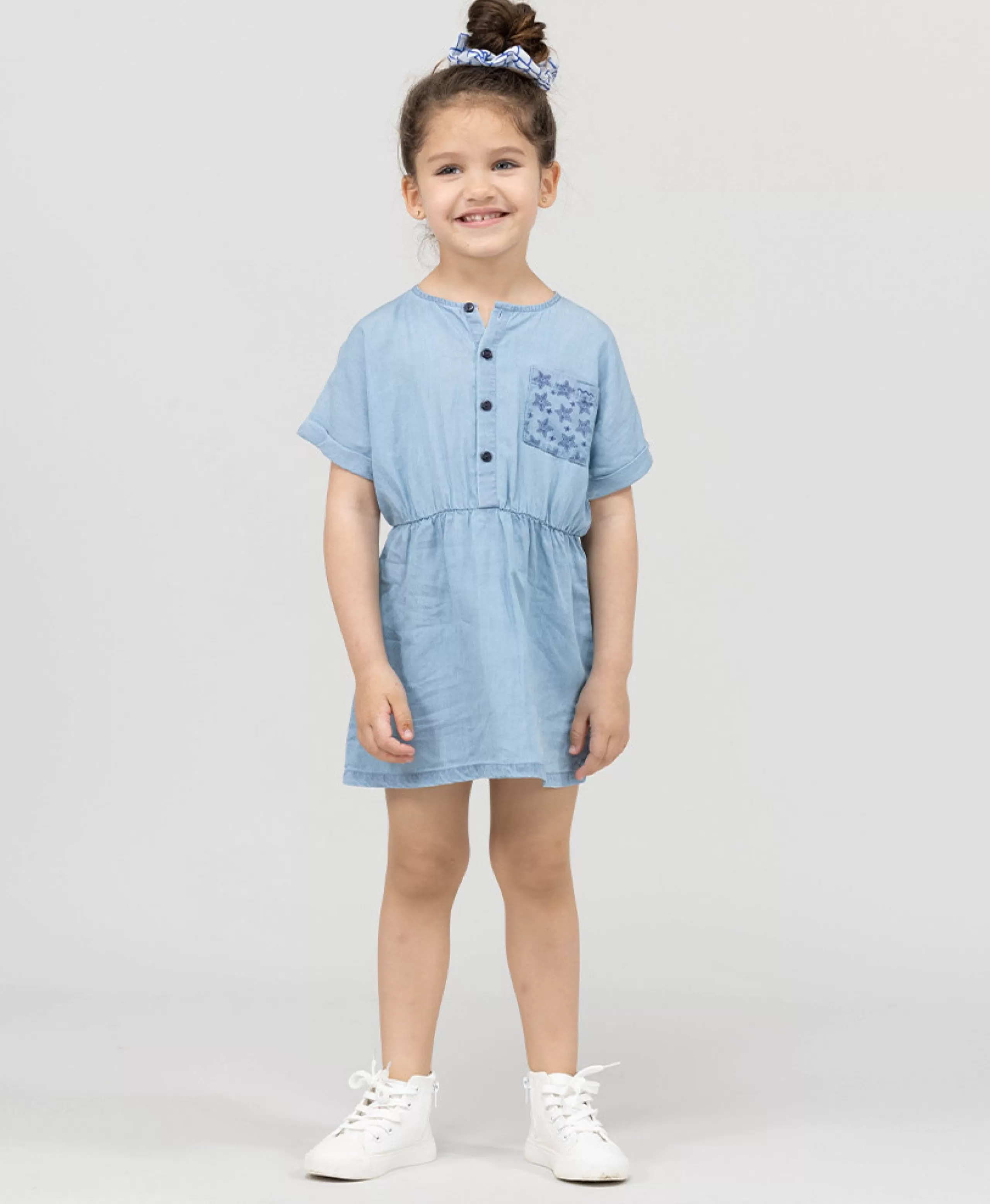 ROBE MC DENIM CLAIR POLINA*Terre de Marins Fashion