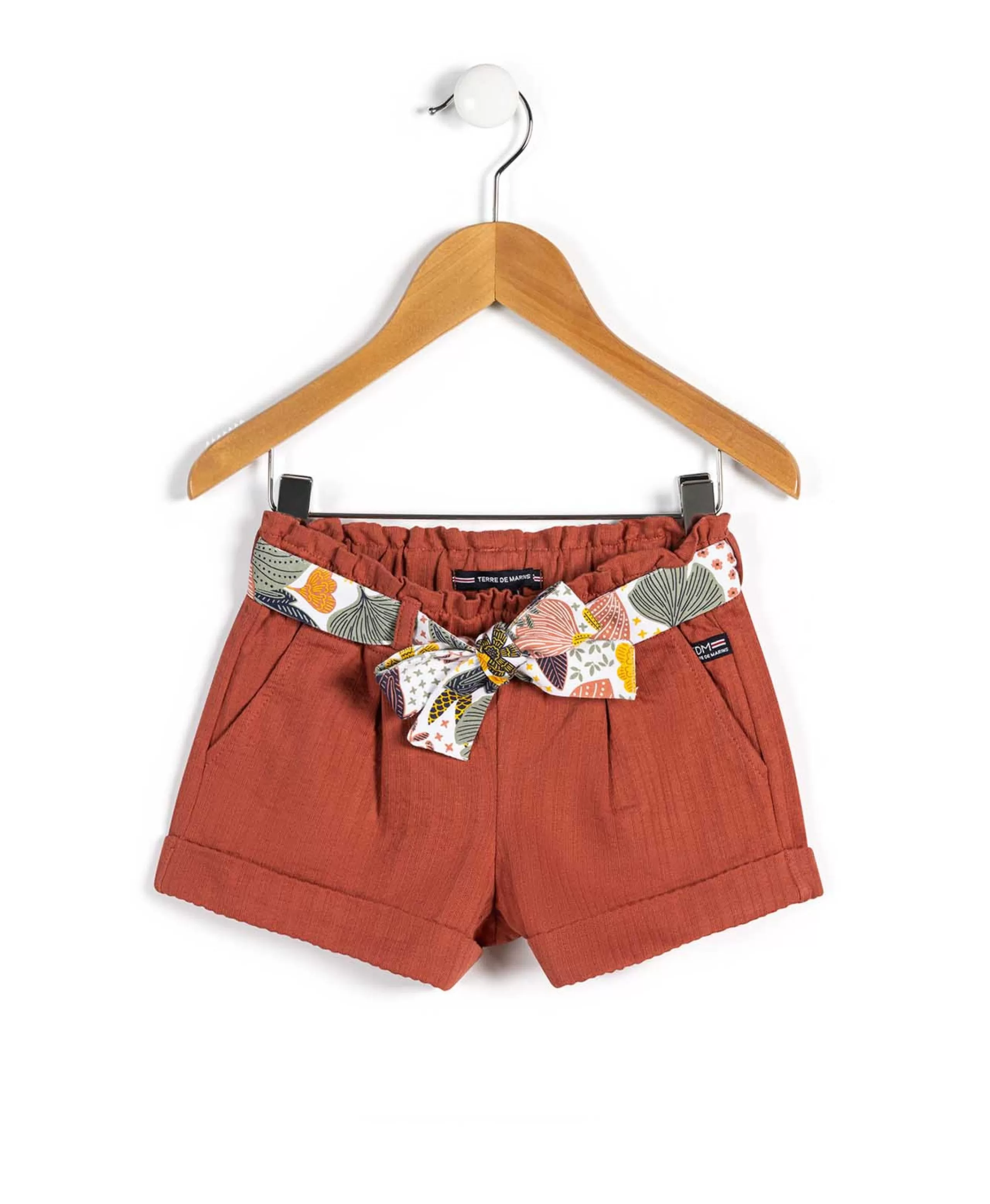 SHORT ORANGE TERRACOTTA BLANCHI CONDOR*Terre de Marins New