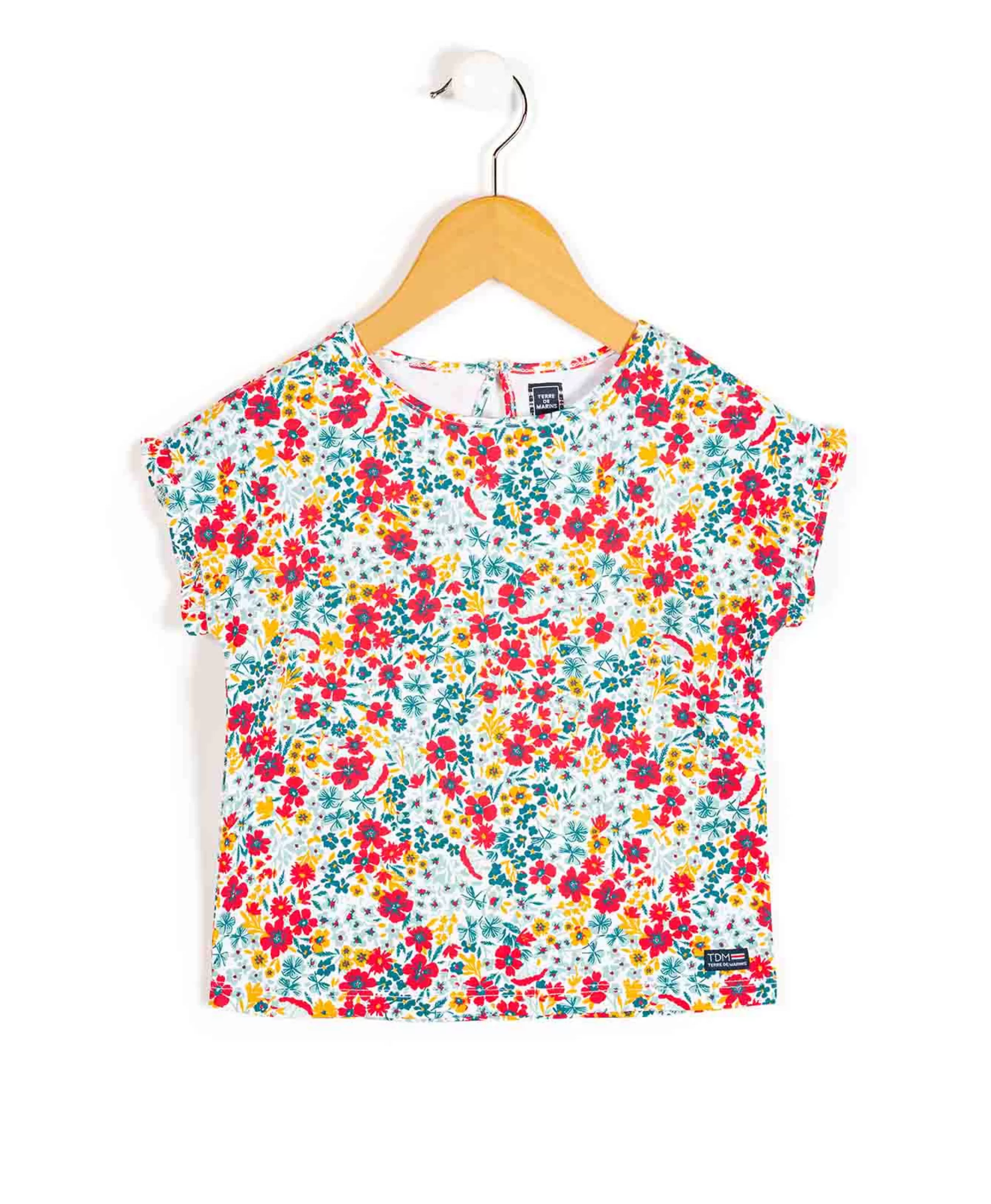 TEE SHIRT MC IMPRIME FLEUR ALAMPE*Terre de Marins Outlet