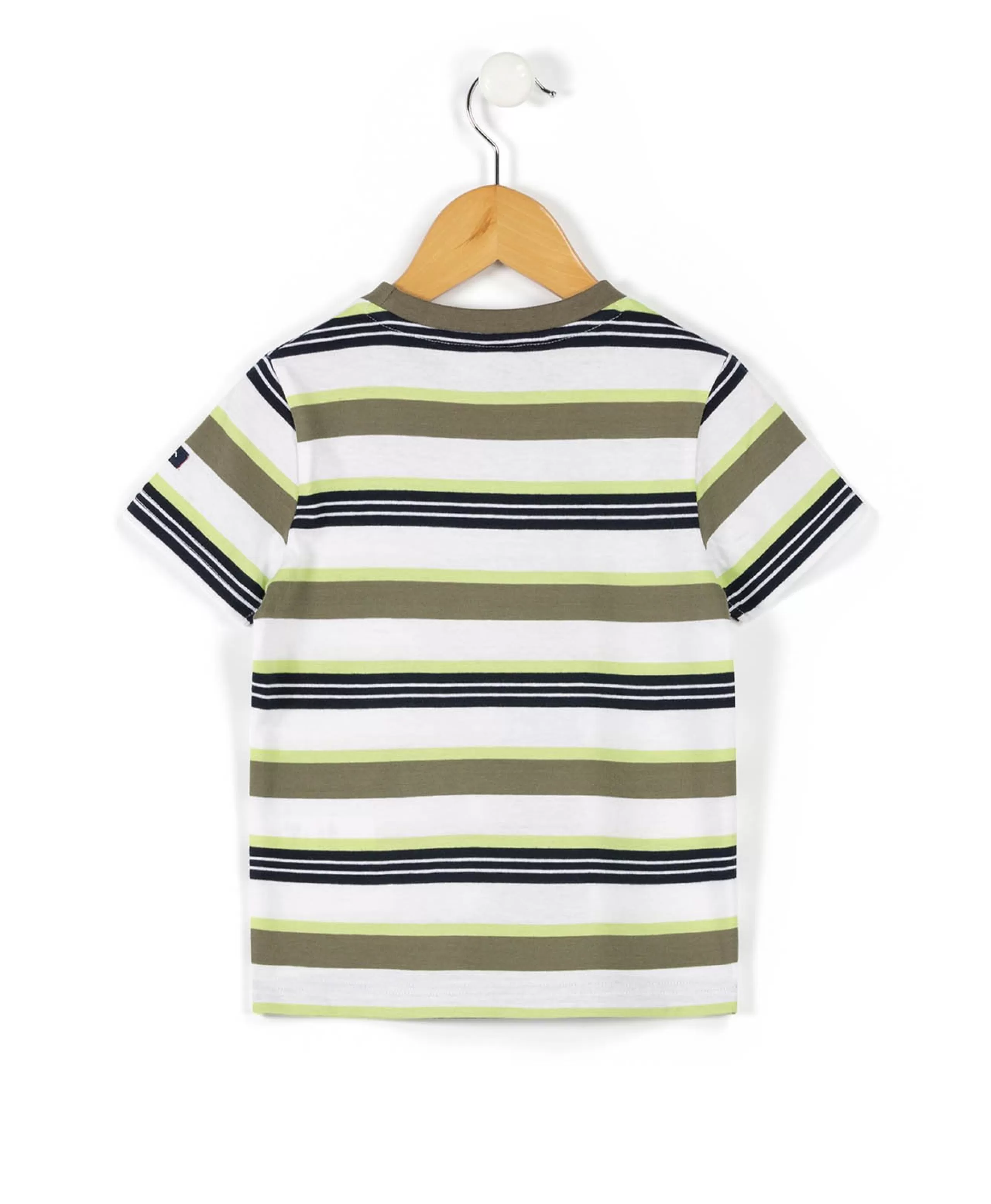 TEE SHIRT MC RAYE MULTICOLORE AGIL*Terre de Marins Hot