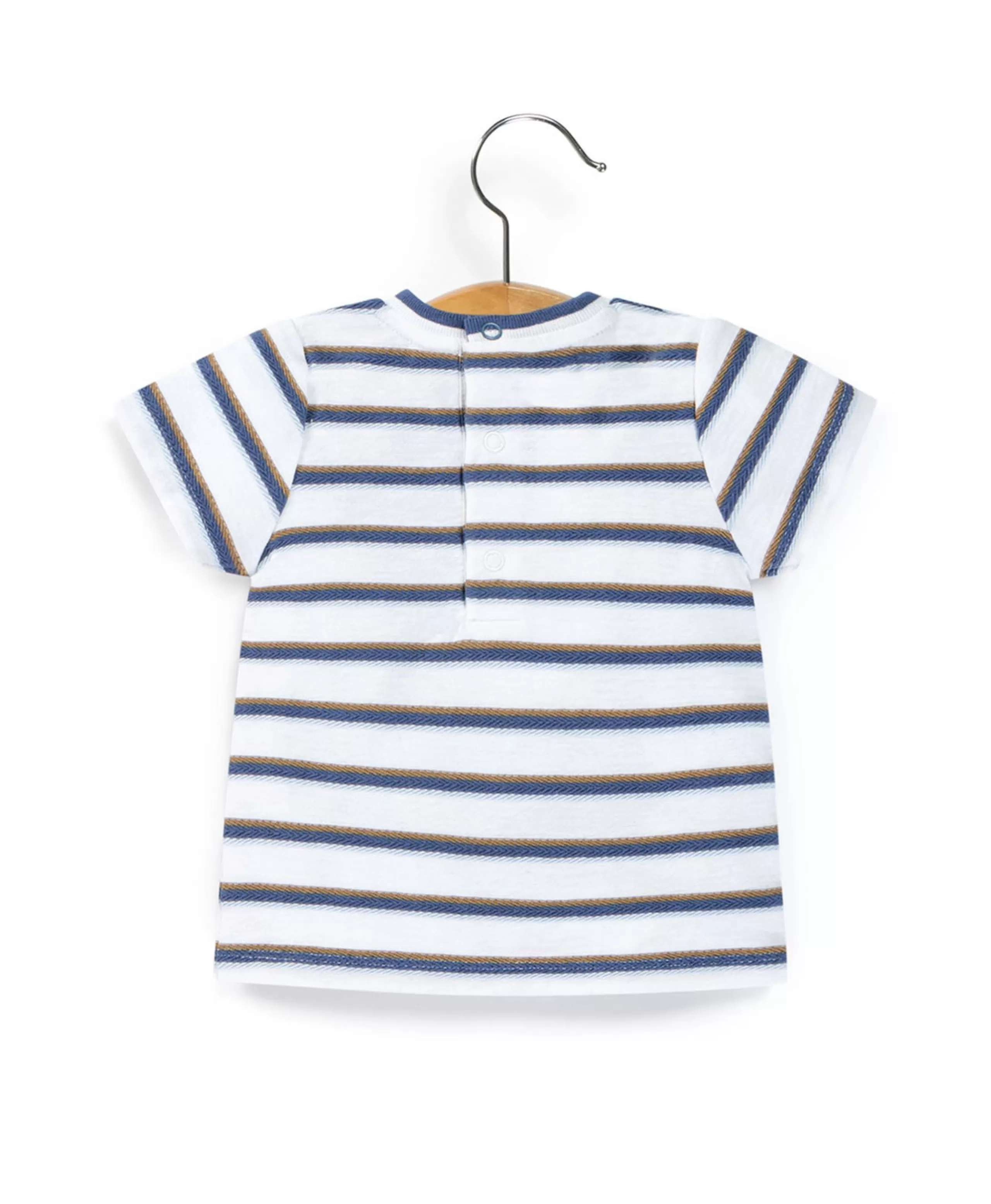 TEE SHIRT MC RAYE MULTICOLORE COUROL*Terre de Marins Shop