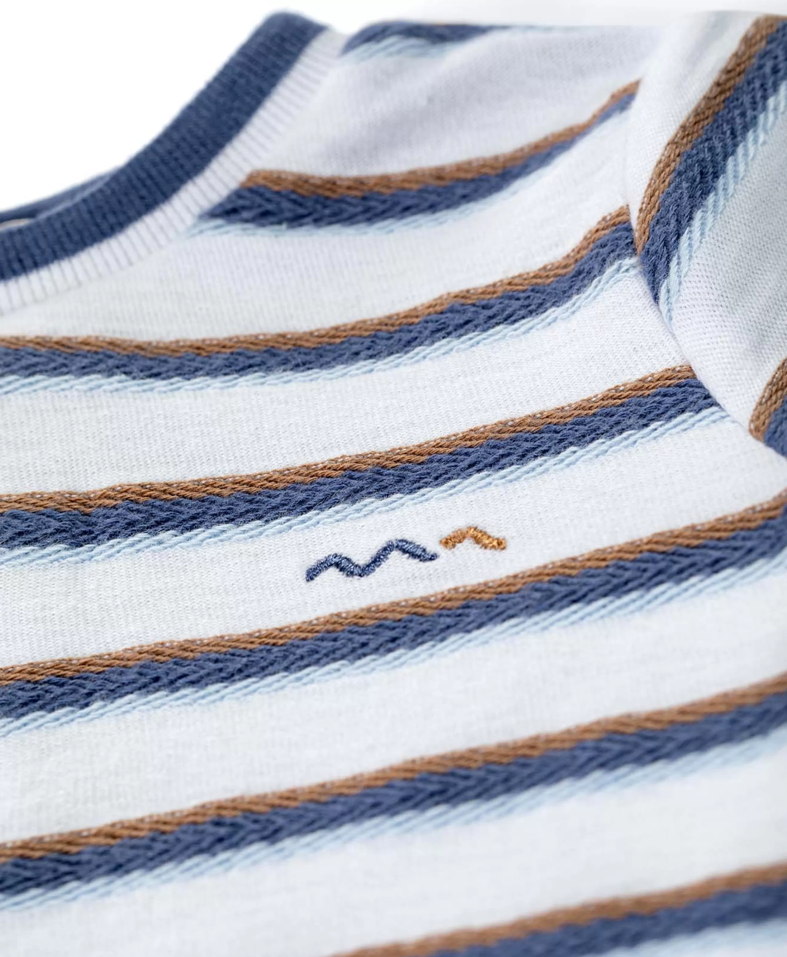 TEE SHIRT MC RAYE MULTICOLORE COUROL*Terre de Marins Shop