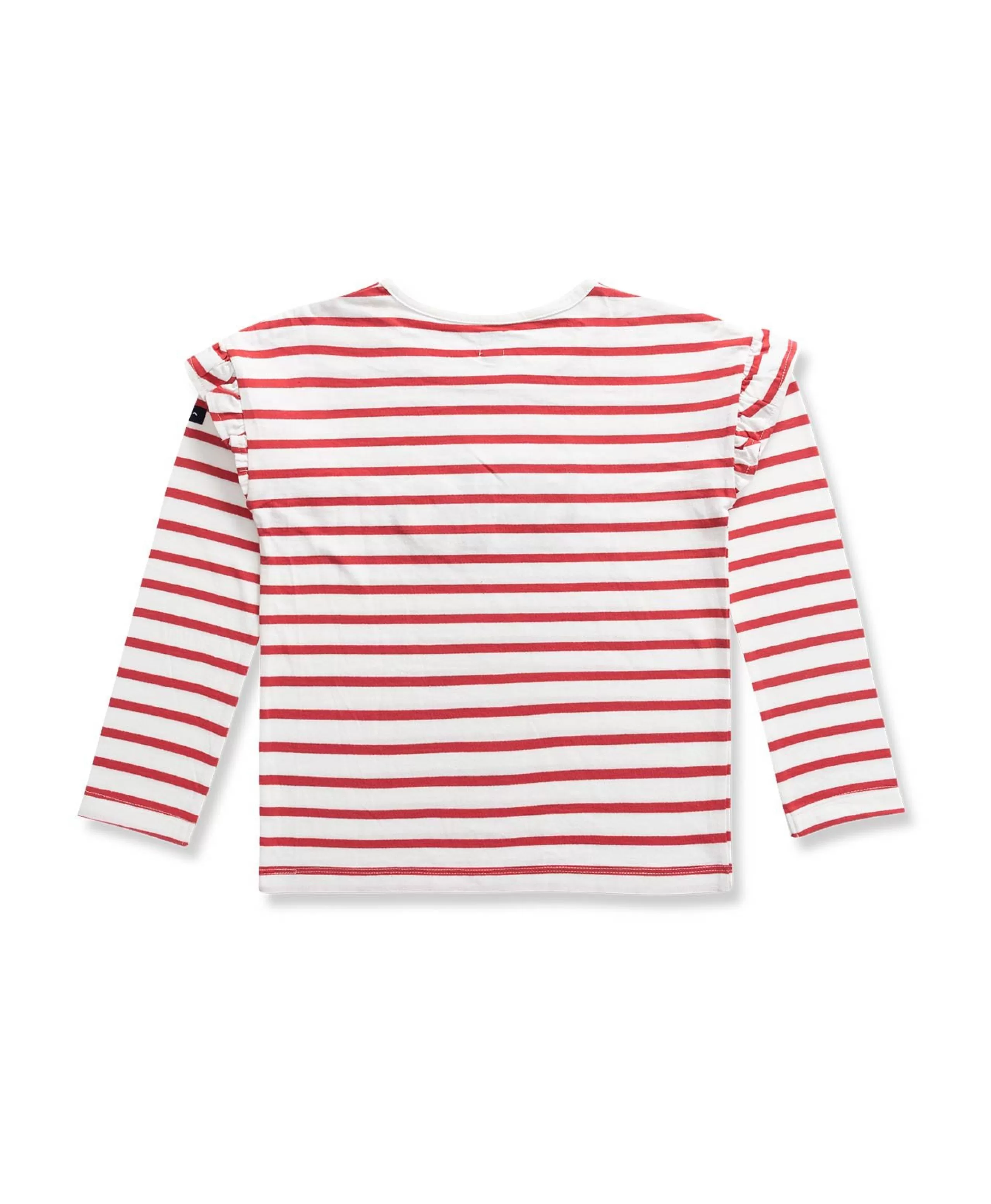 TEE SHIRT ML FOND NATUREL RAYE MULTICOLORE TASIRA*Terre de Marins Shop