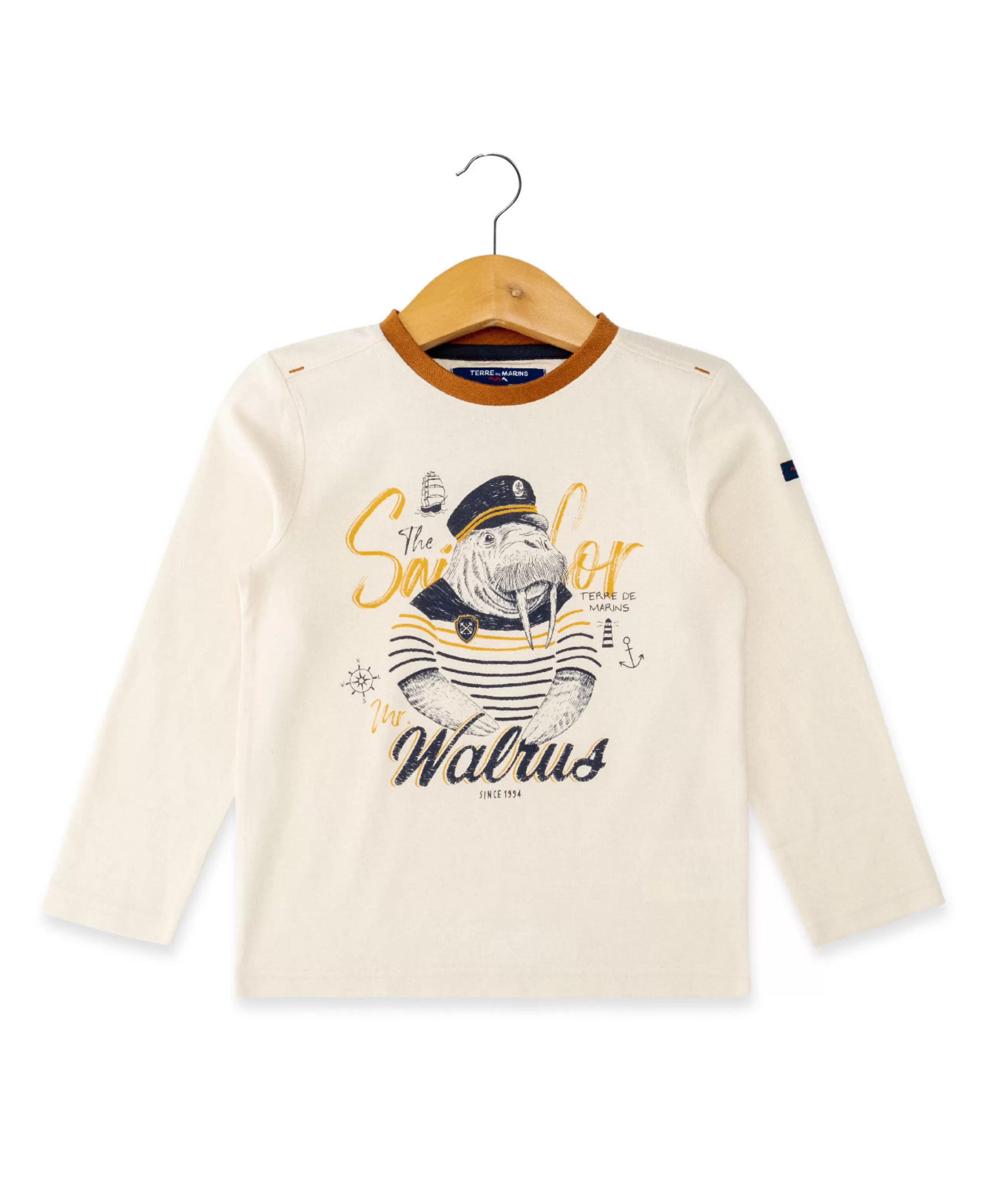 TEE SHIRT ML GREGE TONILI*Terre de Marins Best Sale