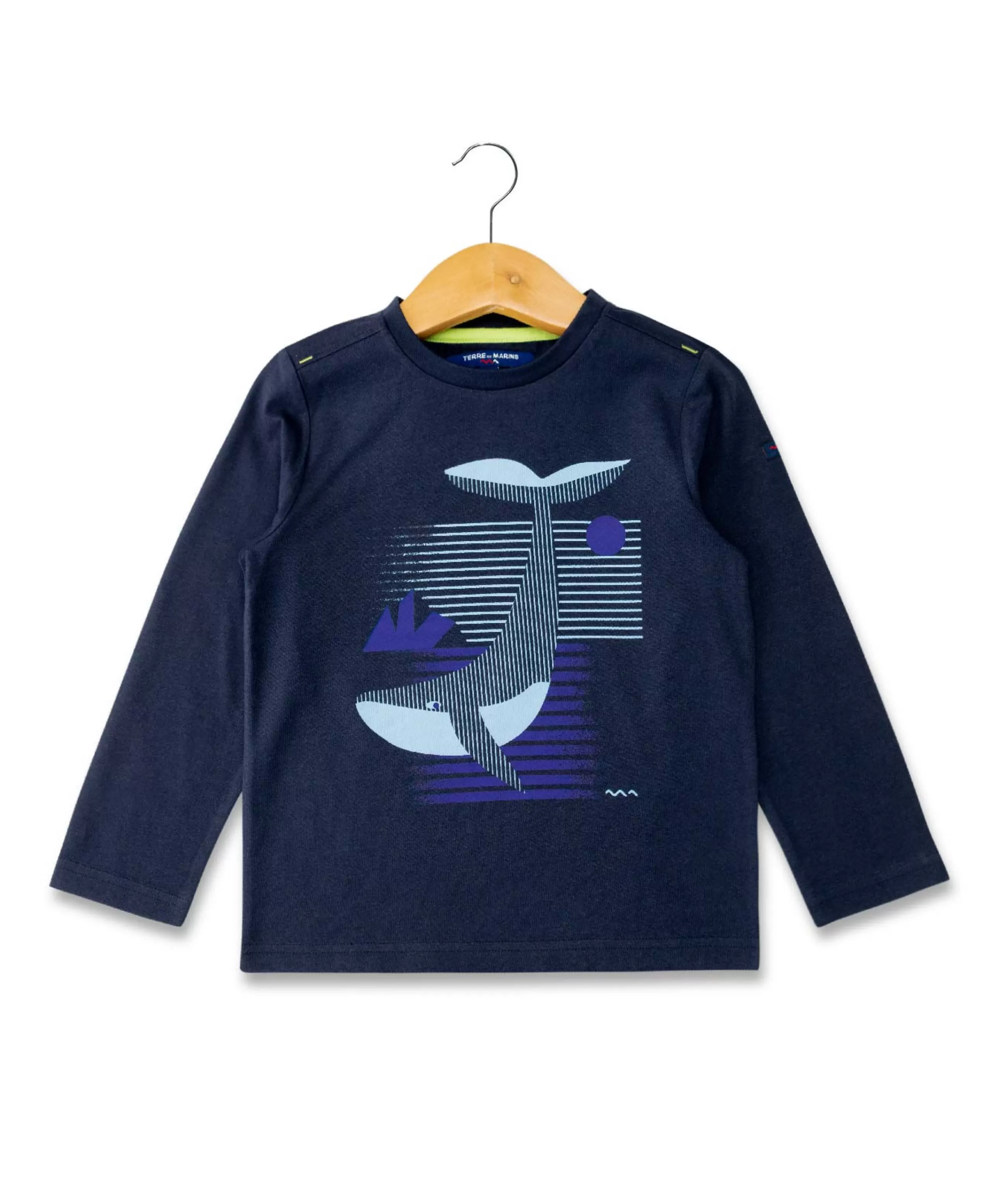 TEE SHIRT ML INDIGO TONILI*Terre de Marins Clearance