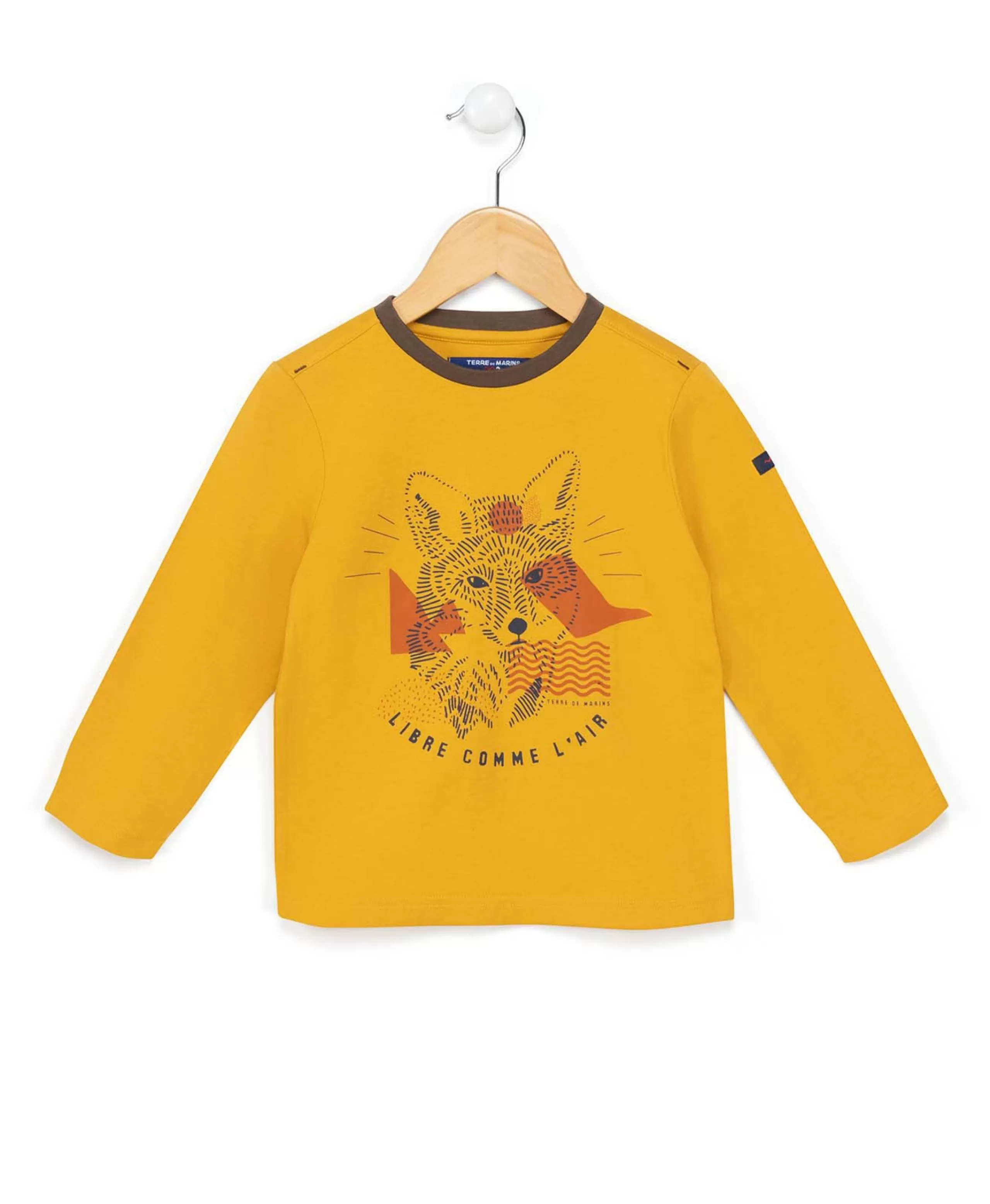 TEE SHIRT ML JAUNE MIEL CANILI*Terre de Marins New
