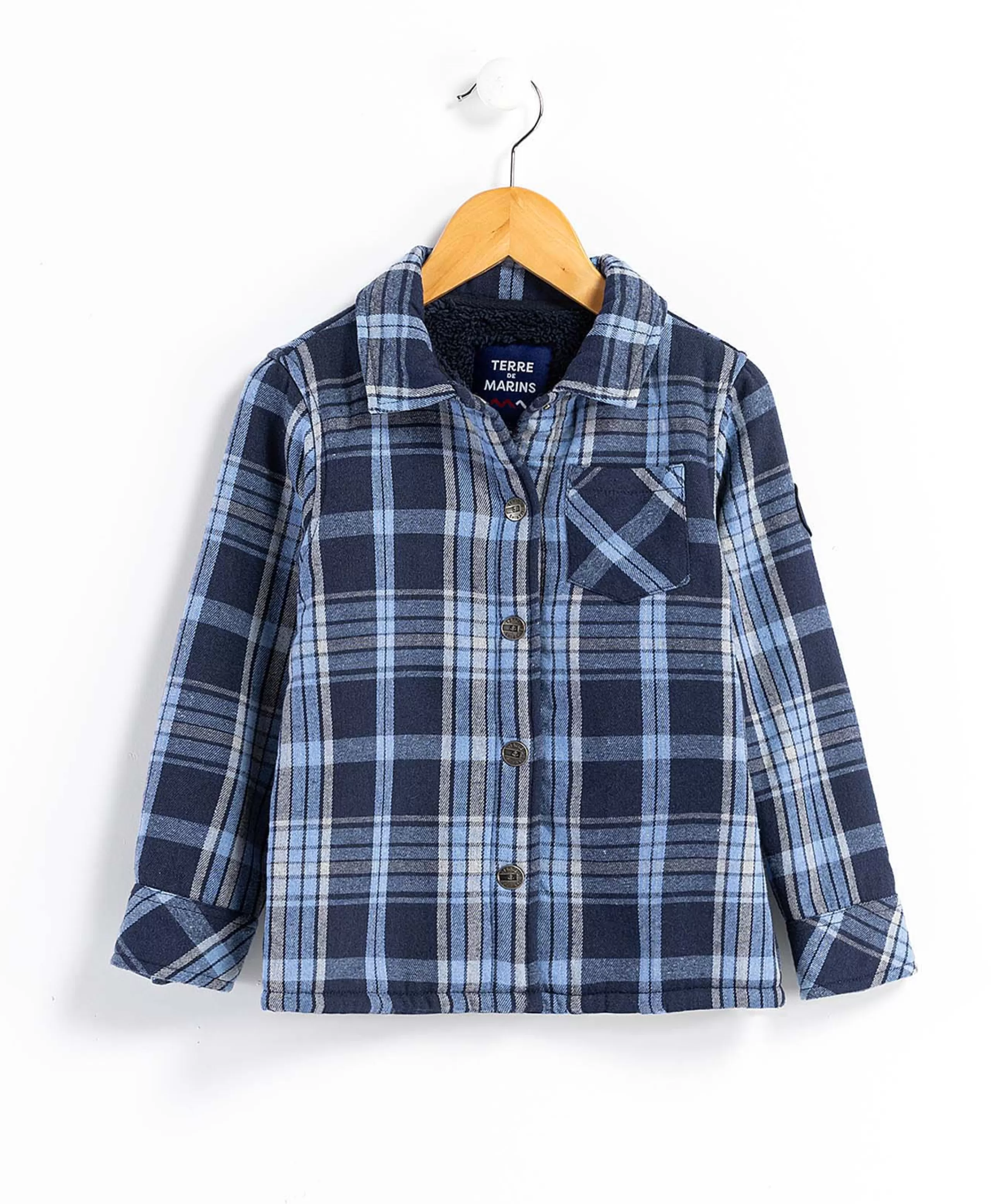 VESTE ML CARREAUX BLEU COZIO*Terre de Marins Best