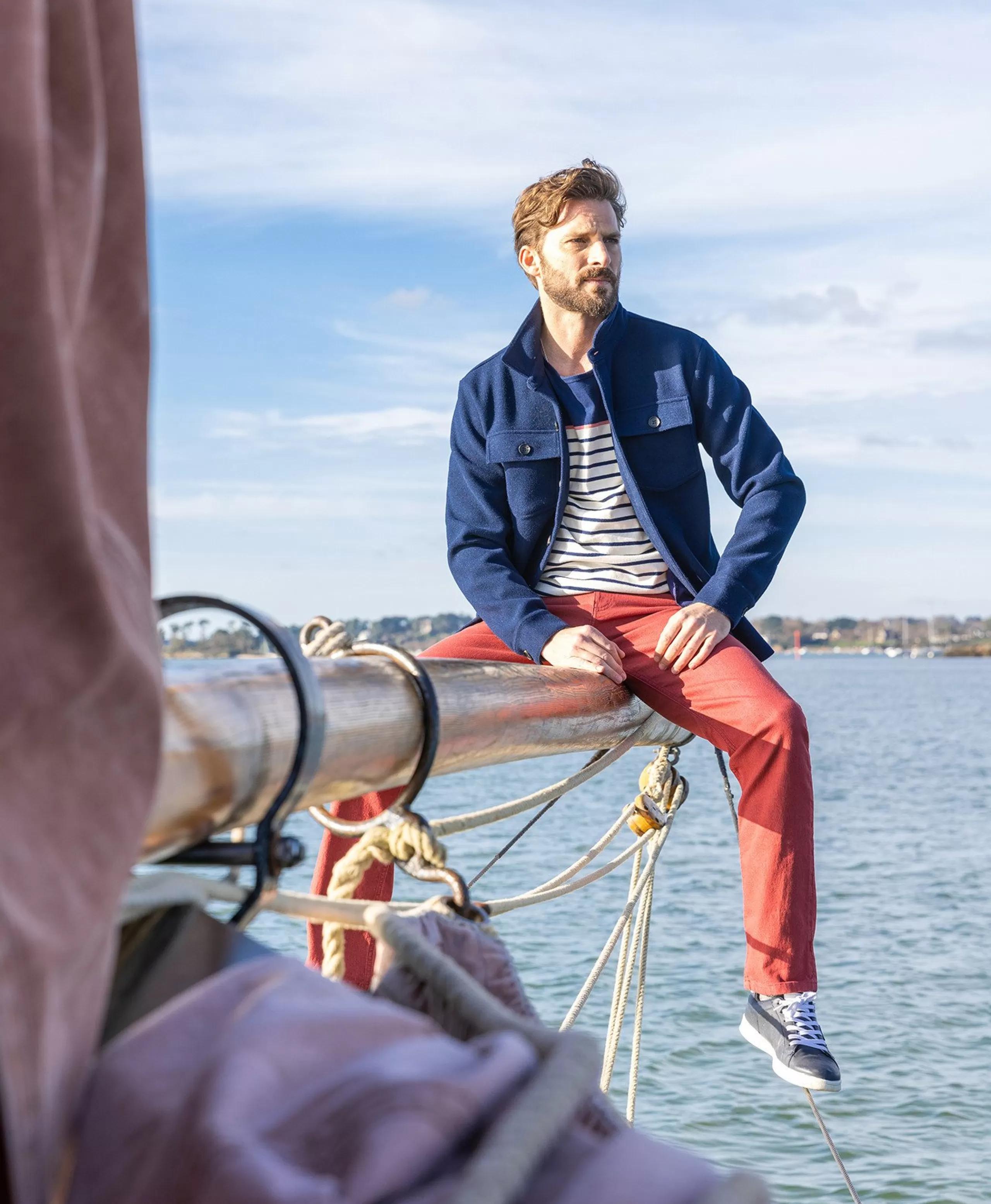 VESTE ML INDIGO VERITAGE*Terre de Marins Fashion