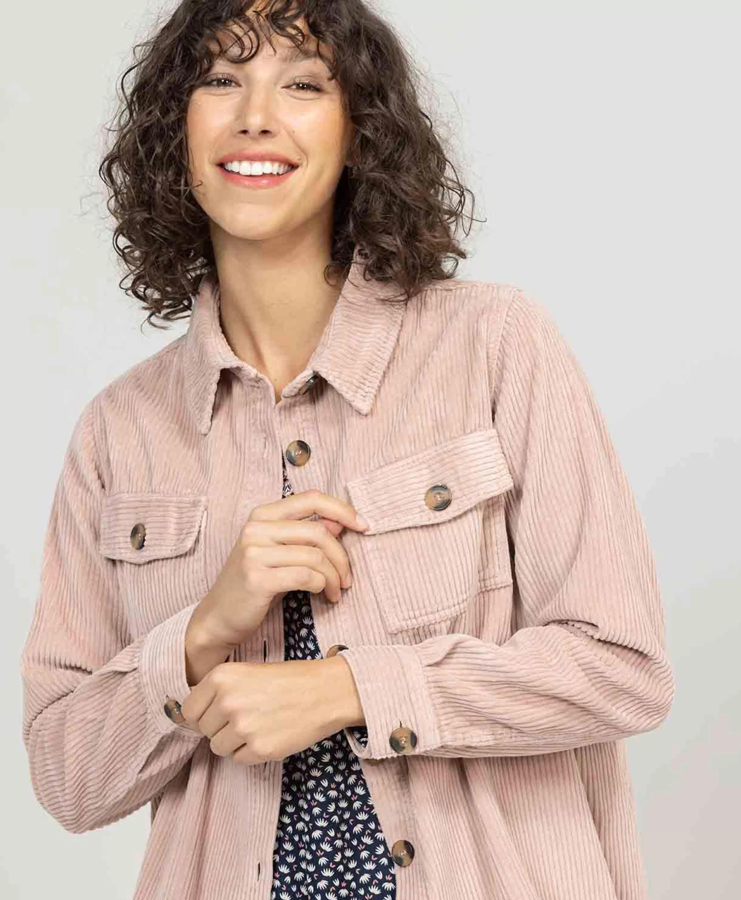 VESTE ML VIEUX ROSE RINAR*Terre de Marins Online